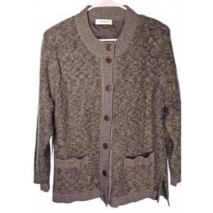 Pregiato Women's Wool Blend Classic Chic Cozy Core Old Money Cardian Sweater